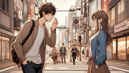 女性に恋愛アピールする男性