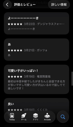 Renkaに高評価をつけた口コミ